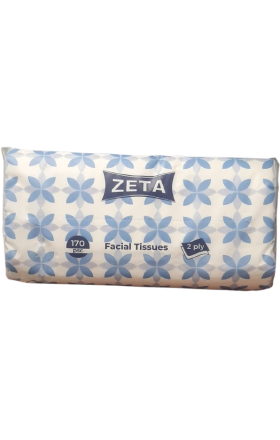 Салфетки "ZETA" 170 шт. 2-слойные
