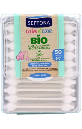 Բամբակյա փայտիկներ «Septona» Baby Pure 50հատ 