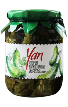 Մարինացված վարունգ «Յան» 700գ