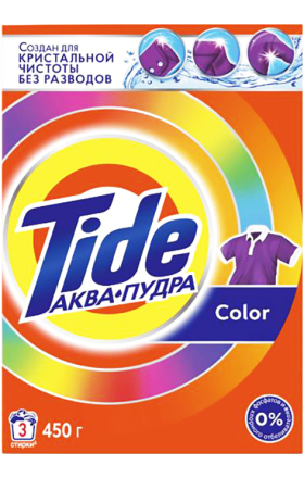 Լվացքի փոշի «Tide» գունավոր հագուստի համար 450գ