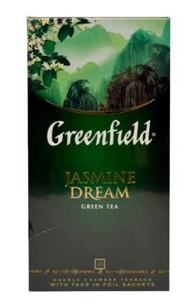 Թեյ «Greenfield»  Ժասմին Dream կանաչ  25*1.5 գր.
