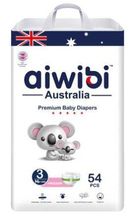 Подгузники Aiwibi M 5-9кг 54шт 