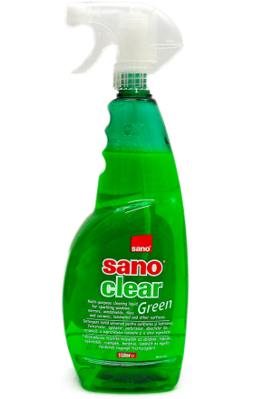 Glass cleaner "Sano" Clear Green 1l 