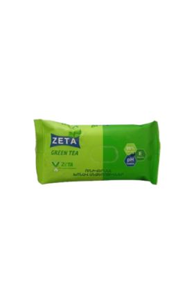 Wet wipes "Zeta" Green Tea 12 pcs