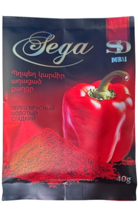 Специи "Sega" красный сладкий перец 40г