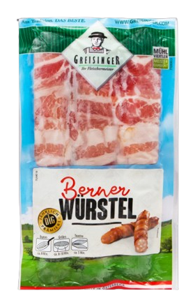 Sausage with ham "Greisinger Berner Wurstel" 300g