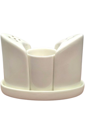 Sugar bowl, white ceramic, RS-012