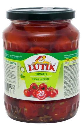Помидоры черри маринованные "Lutik" 700мл