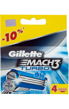 Blades "Gillette" Mach3 Turbo 4pcs
