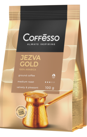 Кофе молотый обжаренный <<Coffesso>> Jazz Gold 100г