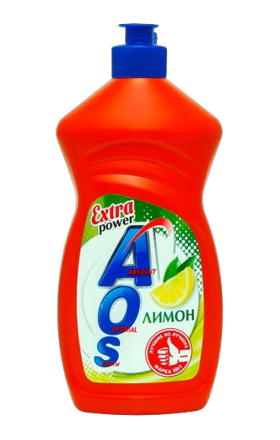 Սպասք լվանալու հեղուկ «AOS» կիտրոն 450մլ	