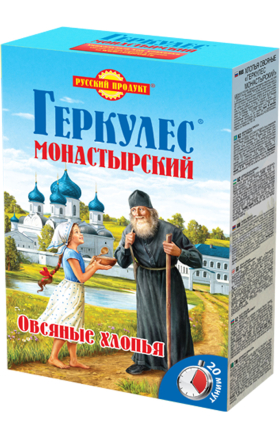 Oat flakes "Russki Product Hercules Monastirski" 500g 