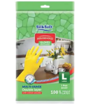 Gloves rubber "Silk Soft" 1 pair L