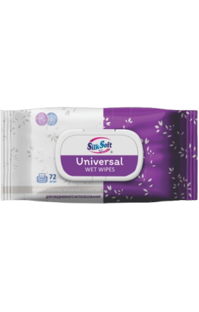 Wet wipes "Silk Soft" Universal 72 pcs.