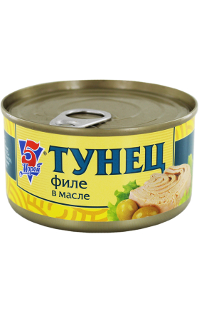 Tuna in oil "5 morei" 185g