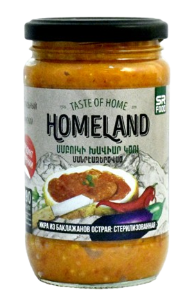 Eggplant hot caviar "Homeland" 390g