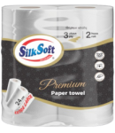 Թղթե սրբիչ «Silk Soft» Պրեմիում, եռաշերտ 2հատ