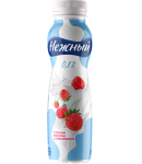 Йогурт питьевой с малиной и земляникой "Campina Нежный" 285г, жирность: 0.1%