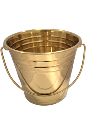 Ведерко для льда, золотистое, 1,5 л, AV-13289