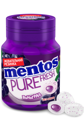 Մաստակ «Mentos Pure Fresh» 54գ Խաղող