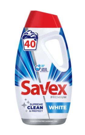 Гель для стирки "Savex" Premium белый 1,8л