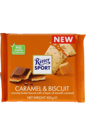 Շոկոլադե Սալիկ «Ritter Sport» կարամել թխվածքաբլիթ 100գ