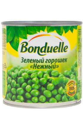 Зеленый горох "Bonduelle" 400г 