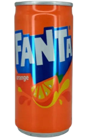 Газированный напиток "Фанта" в жестяной банке, 235 мл.