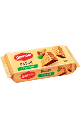 Վաֆլի ընկուզային «Яшкино» 300գ