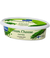 Сыр творожный 'Valio' с зеленым луком, без лактозы 180г