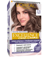 Մազի ներկ «L'Oreal»  Excellence 7.11 մոխրագույն շիկ