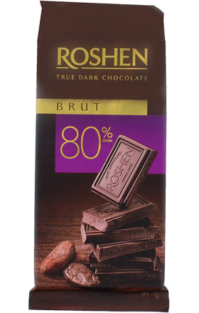 Dark chocolate bar "Roshen Brut" 85g