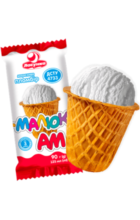 Мороженое Ласунка Малюк ванильное 85г