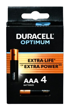 Մարտկոց «Դյուրասելլ» Օպտիմում ԱԱԱ 1.5Վ 4հտ