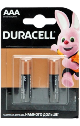 Элемент питания "Duracell AAA" 2шт