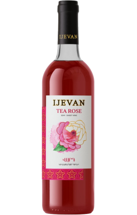 Գինի «Իջևան» Թեյի վարդ, կիսաքաղցր 0.75լ