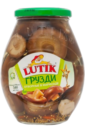 Marinated shiitake "Lutik" 580g