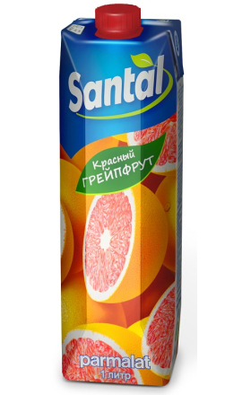 Сок ''Santal'' 1л красный грейпфрут