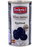 Black olives "Federici" selected 350g