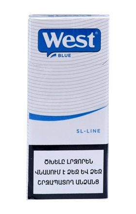 Ծխախոտ West Blue St-line, slims 