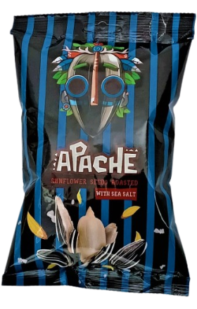 Արևածաղկի սերմ գծավոր "Ապաչի" բոված ծովի աղով 140գր