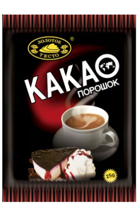 Կակաոյի փոշի «Золотое Тесто» 25գ