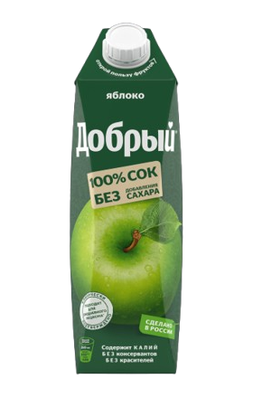 Հյութ «Դոբրիյ» խնձոր 1լ