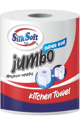 Թղթե սրբիչ «Silk Soft» Ջամբո, երկշերտ 1հատ