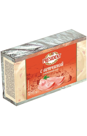 Պանիր հալած «President» 50գ, յուղայնությունը՝ 45%