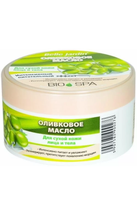 Крем для лица Belle Jardin Оливковое масло и Д пантенол Bio Spa банка 200 мл
