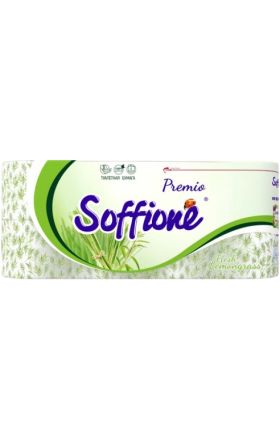 Toilet paper "Soffione" Fresh Lemongrass 3 packs of 8