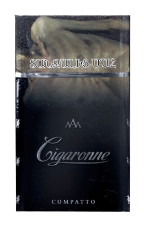 Ծխախոտ «Սիգարոն» Կոմպատտո, սև