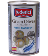 Green olives 'Federici' with anchovies 300g