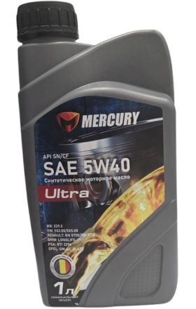 Моторное масло «Меркури» SAE 5W-40 Ультра, 1 л